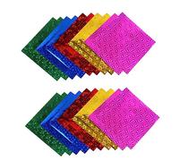 DOITOOL 100 Piezas Papel de Origami Infantil Brillante para Manualidades Diy Proyecto Escolar Decoración Fiestas