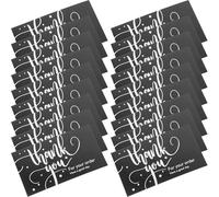 DOITOOL 100 piezas Pegatinas Etiqueta Gracias Adhesivas Multiusos para Sellado y Embalaje Decoración para Negocios Tiendas y Regalos Fácil de Desprender para Superficies Lisas