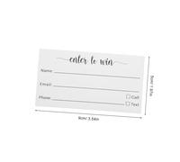DOITOOL 100 piezas Tarjetas de y Votación para Eventos Accesorio Práctico para Fiestas y Actividades Formato Pequeño Fácil de Usar para Inscripción y Participación