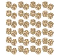 DOITOOL 100 Piezas Tuercas para Impresión 3d Inserciones de Cobre M5 de Cobre Dorado Moleteadas, Tuercas Termofijadas para Ensamblajes Mecánicos y Conexión Resistente a Vibraciones