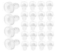 DOITOOL 100 Piezas Unidades Parachoques Anticolisión Embutidos para Puertas de Gabinete Almohadillas Protectoras Transparentes para Muebles Protección Resistente para Mesas de Vidrio