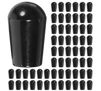 DOITOOL 100 Tapas Protectoras de Extremo de Gancho de Alambre Negro de PVC, Diseño Versátil para Prevenir Lesiones, Adecuado para Colgar Seguridad y Protección