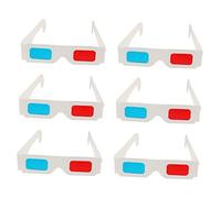 DOITOOL 100piezas Gafas Anaglifo Desechables De Cartón Pack Para Películas y Videos Lentes Para Entretenimiento Familiar