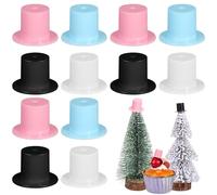 DOITOOL 100piezas Mini Sombrero De Payaso De Plástico para Manualidades Colores Surtidos para Decoración Navideña y Fiestas Temáticas