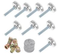 DOITOOL 10juegos Niveladores De Muebles Ajustables para Armarios y Mesas Patas Niveladoras Resistentes De Hogar y Oficina