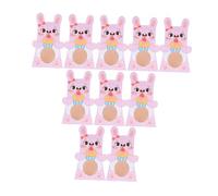 DOITOOL 10piezas Caja De Dulces De Pascua Forma De Conejito Para Eventos De Fiesta Decoración De Hogar y Escuela Cajas De Obsequio Para Dulces y Postres