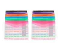 DOITOOL 12 Fundas para Carpetas de Anillas A4 Polipropileno Semitransparente Multicolor 11 Orificios Paquete de 12 Unidades para Oficina y Estudio