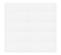 DOITOOL 12 Marcapáginas de Tela Blanca para Bordado DIY 7X19 CM Borde Blanco y Tela de Punto de Cruz Densamente Tejida Kit de Materiales para Manualidades y Proyectos Creativos de