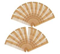 DOITOOL 12 Peines de Madera Natural Dientes Anchos Portátiles para Barba y Bigote, Ideales para Viajes y Uso en Alojamientos Públicos
