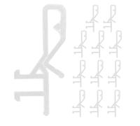 DOITOOL 12 Piezas Clips de Repuesto Transparentes para Persianas con Ranura Trasera, Accesorio para Persianas de PC con Diseño de Precisión Que Mejora la Estabilidad en Muebles y Espacios