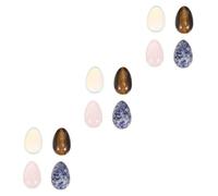 DOITOOL 12 Piezas Compactas Para Piedras Decorativas Meditación Salud Preocupación Cuidado Herramientas Curación Pulido Masaje Huevo Natural Gua Cristal Tablero Chakra Belleza