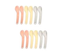 DOITOOL 12 Piezas Cuchara De Crema Espátula Cosmética De Metal Espátulas De Máscara Cuchara Cosmética Mini Accesorios Raspador De Metal Facial Aleación De Zinc Constituir Palo De Máscara