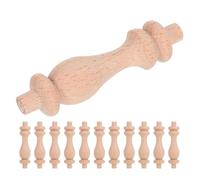 DOITOOL 12 Piezas De Barandilla De Columna De Calabaza Decoración De Muebles Husillos De Madera Para Escalera Husillos De Columna Sin Terminar Bricolaje Balaustres De Madera