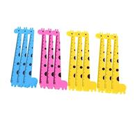 DOITOOL 12 Piezas Gobernante Jirafa De Dibujos Reglas De Plástico Forma De Jirafa Regla Centímetros Recta Portátil para Material Escolar