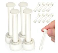 DOITOOL 12 Piezas Pasador de Unión Blanco de Plástico para Piscina | Repuesto para Juntas y Conexiones, Tapa Incluida, para Accesorios de Piscinas Gre y Otros Conjuntos