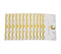 DOITOOL 12 Piezas Sobres de Papel para Eid Mubarak Diseño de Medios Círculos y Estrellas, Porta Tarjetas para Regalar Dinero en Celebraciones Familiares y Festivas