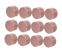 DOITOOL 12 Piezas Tarros Metálicos Redondos para Velas de Latas de Aluminio Duraderas y Portátiles para Manualidades DIY Envases Reutilizables para Velas y Joyas Diseño Compacto para Viaje