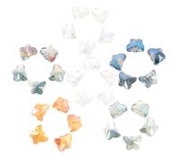 DOITOOL 120 Piezas Cuentas Pequeñas de Vidrio para Joyería Diy Abalorios Colores Graduales Accesorios Versátiles para Pulseras Collares y Pendientes Artesanía Manualidades