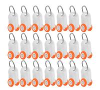 DOITOOL 120 Piezas de Deslizadores de riel para Cortinas: Rodillos deslizantes de riel con Dos Ruedas, Ruedas de guía de plástico de Repuesto para rieles de Cortina deslizantes en la Sala de Estar y