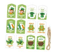 DOITOOL 12piezas Etiquetas Para Decoración Navideña Etiquetas De Obsequio Día De San Patricio De Para Decoraciones Del Día De San Patricio Para Manualidades Navideñas Irlandesas
