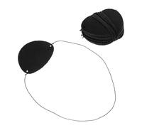 DOITOOL 14 Parches de Ojo Pirata de Fieltro Negro Diseño Divertido, Accesorios para Disfraz en Fiestas y Cosplay, Cómodos y Ajustables para Niños y Adultos