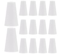DOITOOL 15 Piezas Tiradores de Cordón Accesorios para Persianas y Decoración de Ventanas Diseño Simple y Diámetro Interior de 2.5mm para Cortinas de Plástico Blanco