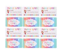 DOITOOL 150 piezas Tarjetas de Recompensa para Profesores y Tarjetas Perforadas de Papel para Motivación el Aula Sistema de Incentivos para Estudiantes Material Duradero y Atractivo para