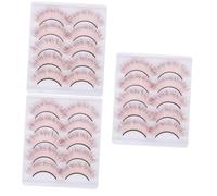 DOITOOL 15pares Colored False Eyelashes for Cosplay and Halloween Makeup Fake Lashes for Parties and Photography