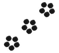 DOITOOL 15piezas Cubierta De Micrófono Lavalier Antiviento De Protector De Pelaje Sintético Para Grabaciones Exteriores Color Negro Compatible Micrófonos De Pinza y Lavalier