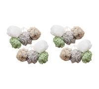 DOITOOL 16 Piezas Bola De Ducha De Tenis De Espuma Esponjas Para Bañarse Esponjas Para Limpiar Esponja De Limpieza Accesorios De Baño Puff De Ducha Cuerpo Flor De Baño