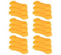 DOITOOL 18 Piezas Corrector de Patas para Pollitos, PVC Amarillo | Apoyo para Aves Jóvenes, Corrección de Patas y Estabilidad, Uso en Incubadoras Domésticas y Granja
