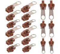 DOITOOL 18 Piezas Kit de Reparación de Cremalleras Deslizadores Multiusos para Ropa Abrigos y Maletas Repuestos Seguros y Duraderos para Reemplazo Fácil Incluidos