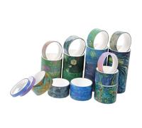 DOITOOL 18 Rollos Adhesiva Decorativa Diy de Washi para Manualidades Scrapbooking y Decoraciones de Fiestas para Diarios y Proyectos