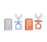 DOITOOL 2 Configure El Cepillo de Dientes en Forma de U Forma Cepillo de Dientes de La con Mango Capacitación Manual Cepillo de Dientes Dientes de Los Dientes Limpieza Oral