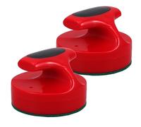 DOITOOL 2 Empujadores para Hockey de Aire de Mesa 94 Mm, Paletas de Plástico con Base de Pelusa Silenciosa, Accesorios de Repuesto para Juegos de Salón y Entretenimiento Familiar