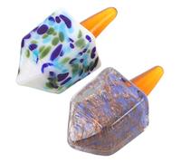 DOITOOL 2 Figuras de Cristal Tradicionales de Hanukkah Dreidel, pisapapeles de Cristal, coleccionables, para decoración de Fiestas judías de Hanukkah.