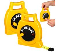 DOITOOL 2 herramientas retráctiles de cinta métrica para niños, cinta métrica suave de doble escala para aula preescolar y aprendizaje en casa