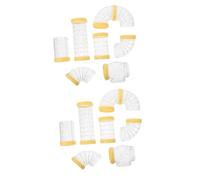 DOITOOL 2 Juegos Túnel para Jaula de Hámster Amarillas Tubo Exterior DIY Resistente para Ampliar Jaulas y Crear Laberintos Accesorio Fácil de Instalar para Mascotas Pequeñas