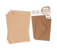 DOITOOL 2 Papel de Carta Vintage con Sobres Set Portátil Retro de Páginas para Cartas Notas Poemas y Anuncios