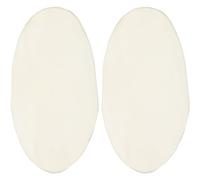DOITOOL 2 Parches de Piel de Cabra Beige para Tambor, Accesorios para Instrumentos Musicales Piel Natural para Reparación y Mejora de Tambores Africanos