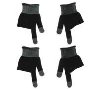DOITOOL 2 Pares Guantes guantillas Gloves The Game Soportes para macetas movíles moviles glop Game Juegos Cubre Dedos Fibra de Carbon Black