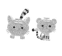 DOITOOL 2 Piezas Adornos de Aleación Diy para Llaveros y Fundas de Teléfono Colgantes de con Diamantes Accesorios para Manualidades Color Plateado