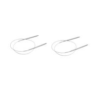 DOITOOL 2 Piezas Agujas Circulares Agujas para Tejer Suéteres Tubulares Ligeras y Duraderas Punta Suave para Cómodo Paquete Individual para Fácil Almacenamiento Talla