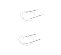 DOITOOL 2 Piezas Agujas Circulares de Tejer Agujas de Crochet Profesionales para Suéteres Tubo Resistente y Ligero con Punta Suave para Cómodo