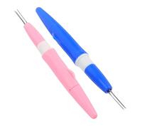 DOITOOL 2 Piezas Agujas de Fieltro con Mango Ergonómico Herramienta Multi Aguja para Manualidades de Lana para Principiantes Bordado y Proyectos DIY