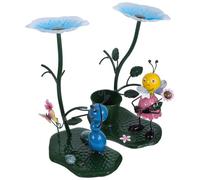 DOITOOL 2 Piezas Alimentadores de Pájaros Mini Decorativos para Jardines y Patios Estatuas y Adornos de Césped para Exterior Escultura Ornamental para Jardinería y Espacios al Aire