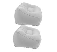 DOITOOL 2 Piezas Almohadas Inflables para Reposapiés Almohadilla Ergonómica Portátil y Suave Cojines Hinchables para Oficina y Viaje para Descanso y Soporte Cómodo
