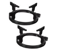 DOITOOL 2 Piezas Anillo Soporte de Hierro Fundido para Wok Portátil y Antideslizante Soporte Estable para Cocina de Gas y Cocinilla Portátil para Camping y Uso Doméstico