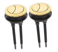 DOITOOL 2 Piezas Botón Del Tanque Del Inodoro Botón De Descarga De La Cisterna Del Inodoro Botones Pulsadores Del Tanque De Agua Del Inodoro Cambiar Bahía Glaciar Abdominales Universal