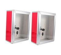 DOITOOL 2 Piezas Buzón Transparente De Pared Caja Buzón De Pared Titular De Correo De Pared Borrar Cuadro De Comentarios Taquilla Urna Electoral Oficina Envase Colgar En La Pared